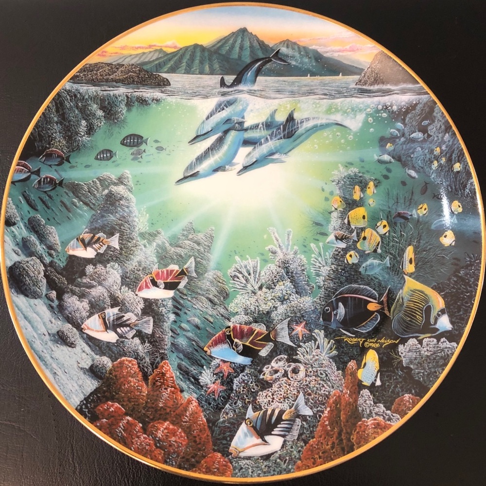Collection plate #UNDERWATER PARADISE